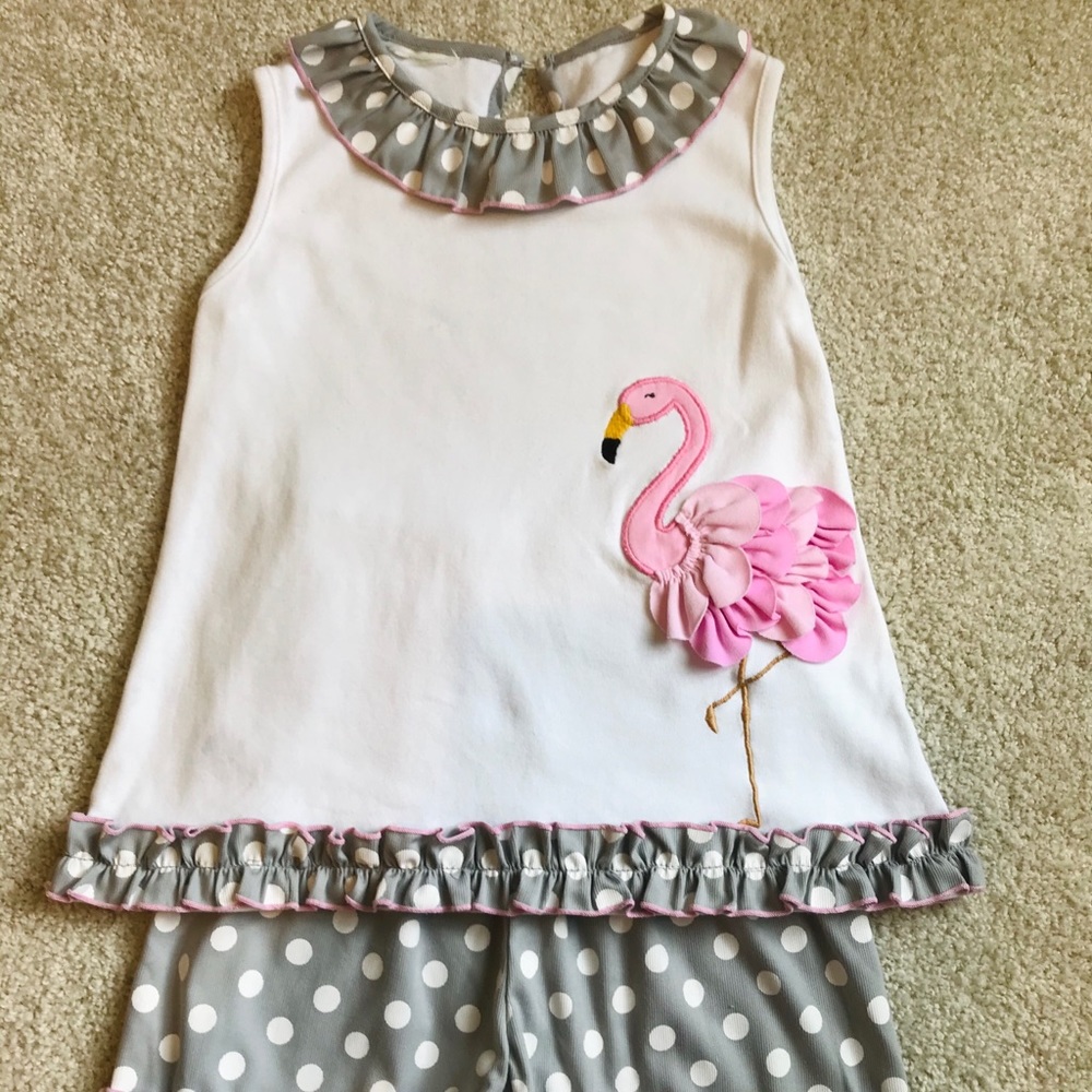 Flamingo tank shirt set